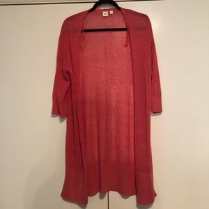 Waffle Knit Coral Sweater